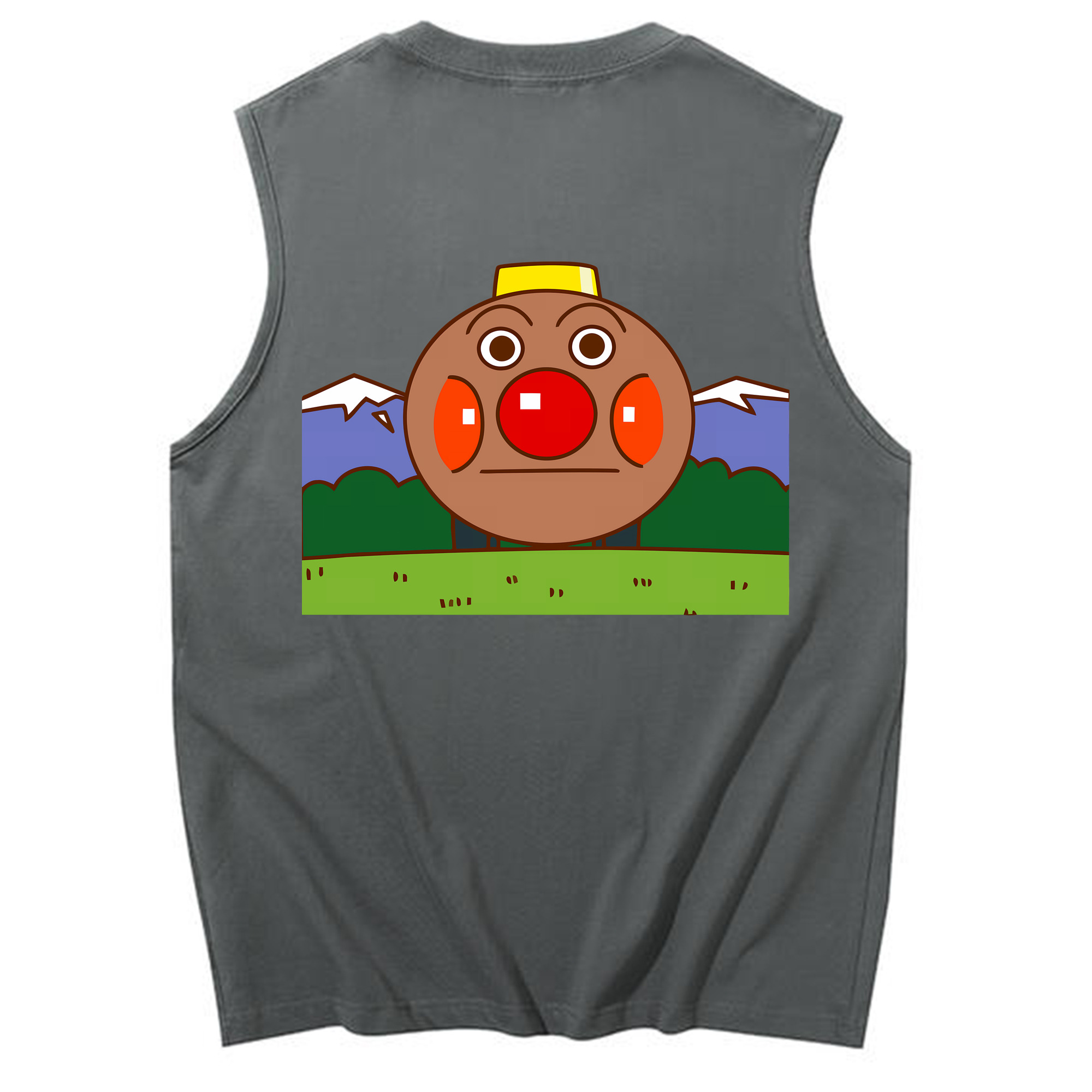 （画像用） アンパンマン Anpanman コットン100％タンクトップ（背面プリント）